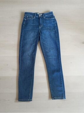 Levi’s Signature High Rise Ankle Skinny Jeans Women Size 6 W28 Blue Stretch